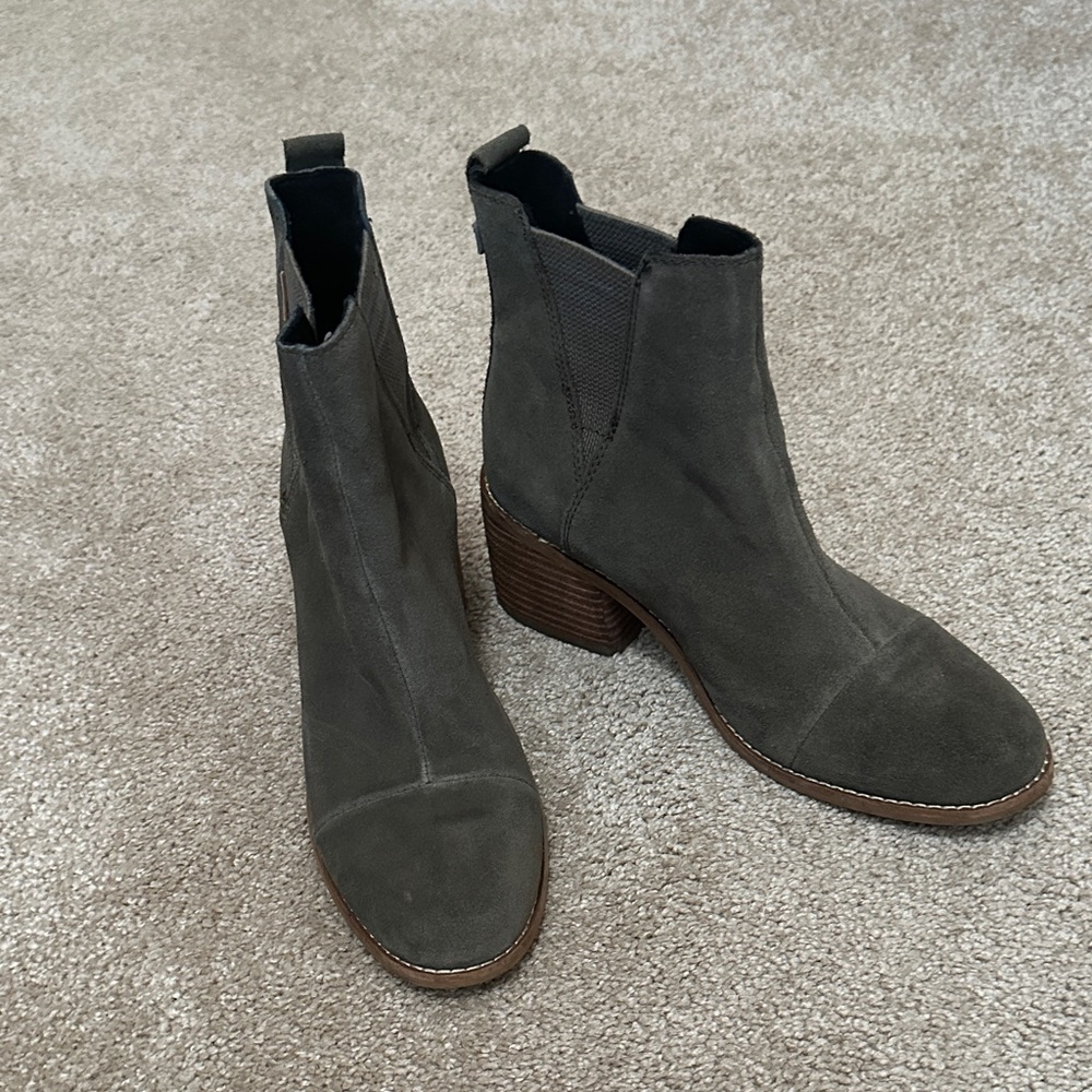 Toms Women's Ankle Booties - Charcoal Suede